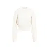 Jacquemus Light Beige Round Neck Pullover In Nude & Neutrals