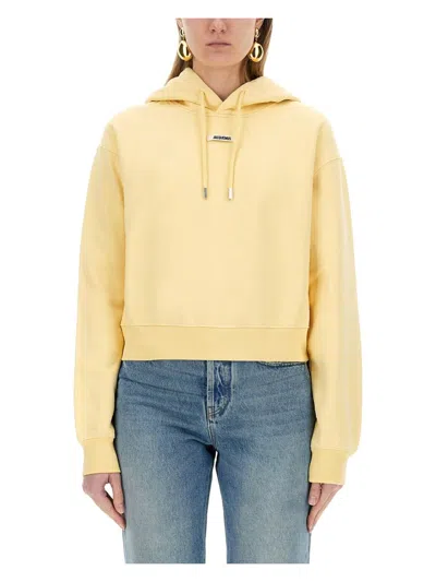JACQUEMUS WOMEN'S THE SWEATSHIRT WITH GROSGRAIN HOOD