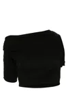 Jacquemus Women Le Haut Drapeado In Black