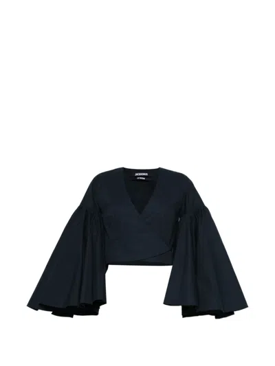 Jacquemus Women's Top Blue In Black