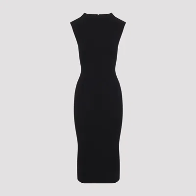Jacquemus Women's Viscose Midi Dress In Black