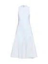 Jacquemus Women White The Favola Midi Dress In White