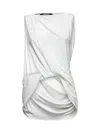 Jacquemus Le Haut Peplo White Top With Square Neck And Cut-out On The Side In Viscose Blend Woman In White