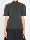 Jacquemus Wool And Cashmere Sweater In Gray