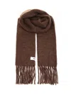Jacquemus Women Wool Blend Scarf In Brown