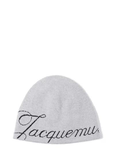 Jacquemus Women's Wool Cashmere Beanie Hat In Grey