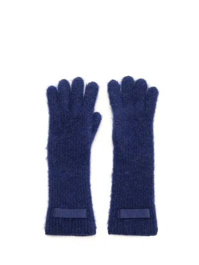 Jacquemus Women Wool Gloves In Blue