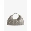Jacquemus Small Calino Snake-embossed Leather Top Handle Bag In Beige