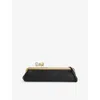Jacquemus Womens Black La Pochette Salon Leather Clutch Bag