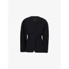 Jacquemus Womens Black La Veste Single-breasted Woven Blazer In Black