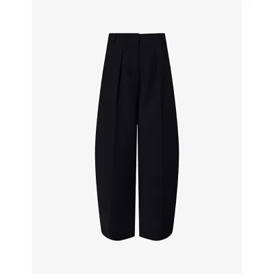 Jacquemus Womens Black Le Pantalon Wide-leg Woven Trousers