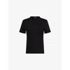 Jacquemus Womens Black Le T-shirt Grosgrain-logo Cotton-jersey T-shirt In Black