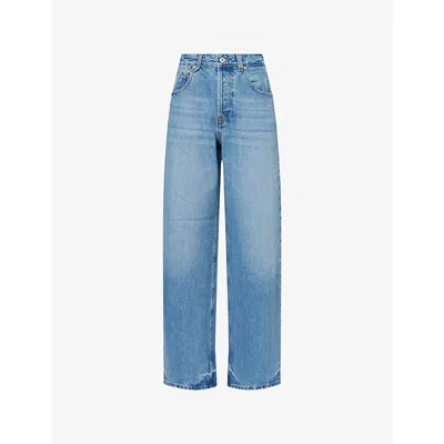 Jacquemus Womens  Le De-nimes Large Wide-leg Denim Jeans In Blue