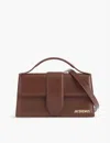 Jacquemus Le Grand Bambino Smoothed Leather Top Handle Bag In Brown