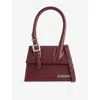 Jacquemus Womens Burgundy Medium Chiquito Buckle Leather Top-handle Bag In Burgundy