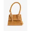 Jacquemus 'the Medium Chiquito With Buckle' Camel Brown Handle Bag In Camel