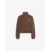 Jacquemus Grosgrain Sweatshirt With Turtleneck In Brown