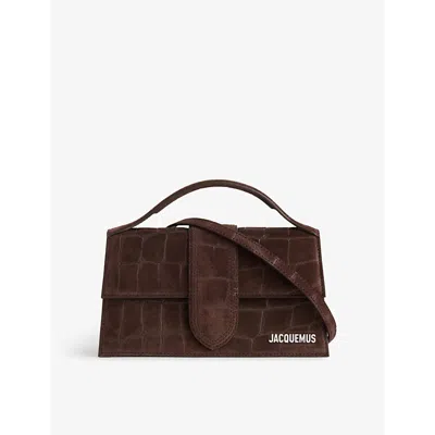 Jacquemus Womens Dark Brown Le Grand Bambino Leather Top-handle Bag