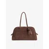 Jacquemus Womens Dark Brown Le Turismo Embossed Leather-suede Shoulder Bag In Brown