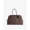 Jacquemus Womens Turismo Leather Top-handle Bowling Bag Dark Brown