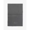 Jacquemus Womens Dark Grey Tailleur Brand-embroidery Wool And Cashmere Scarf In Gray