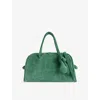 Jacquemus Womens Dark Mint Le Petit Turismo Suede Shoulder Bag In Green