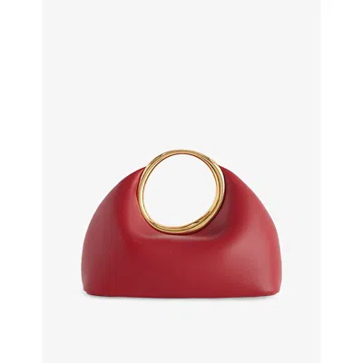 Jacquemus Womens Dark Red Le Petit Calino Leather Top-handle Bag