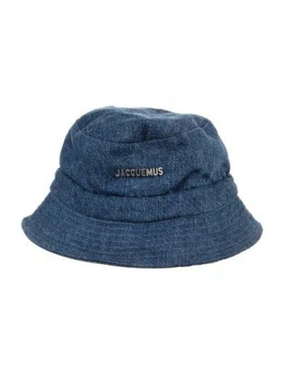 Pre-owned Jacquemus Womens Denim Bucket Hat W/tags In Blue