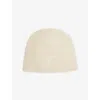 Jacquemus Womens Off-white Espiral Ribbed Wool Beanie In Neutral