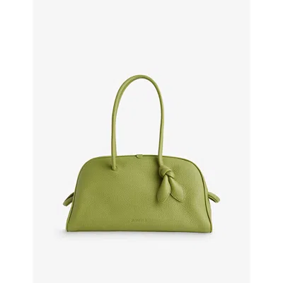 Jacquemus Womens  The Turismo Leather Top-handle Bag In Green 2