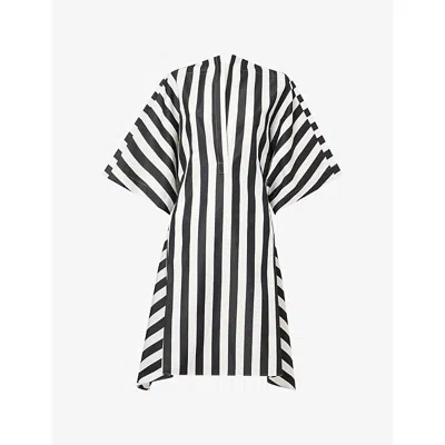 Jacquemus Womens Jacquard Medium Stripes Moisson Striped Cotton And Silk Tunic In Multi