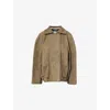 Jacquemus Womens Ciro Two-welt-pockets Relaxed-fit Leather Jacket Light Khaki In Light Khaki