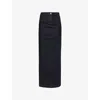 Jacquemus Womens Dark Navy La Jupe De-nîmes Crayon Denim Maxi Skirt In Dark Navy