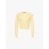 Jacquemus La Maille Soglia Cashmere-blend Jumper In Light Yellow