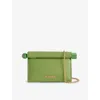 Jacquemus Womens Green La Petite Pochette Rond Leather Clutch Bag In Green