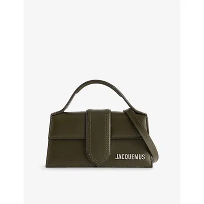 Jacquemus Womens Dark Khaki Le Grand Bambino Leather Top-handle Bag In Brown