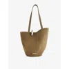 Jacquemus Womens Khaki Le Bambola Medium Suede Shoulder Bag In Brown