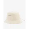 Jacquemus Womens Off-white Le Bob Gadjo Cotton-canvas Bucket Hat In Off White