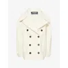 Jacquemus Womens Off-white Le Caban Double-breasted Wool Jacket In White