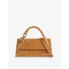 Jacquemus Womens Camel Le Chiquito Long Bouclé Leather Top-handle Bag In Camel