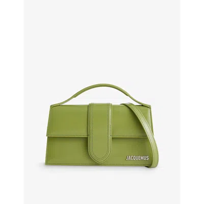 Jacquemus Womens  Le Grand Bambino Leather Cross-body Bag In Green