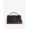 Jacquemus Womens Dark Brown Le Grand Bambino Leather Top Handle Bag In Brown