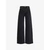 Jacquemus Le De-nimes Droit Jeans Women In Black