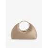 Jacquemus Womens Taupe Le Petit Calino Leather Top-handle Bag In Brown