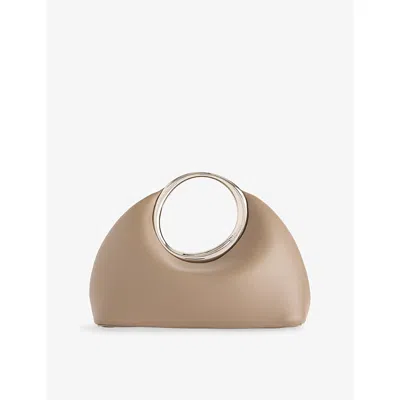Jacquemus Womens Taupe Le Petit Calino Leather Top-handle Bag In Brown