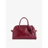 Jacquemus Womens Burgundy Le Petit Turismo Leather Top Handle Bag In Burgundy