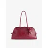 Jacquemus Womens Burgundy Le Petit Turismo Leather Top Handle Bag In Burgundy