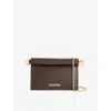 Jacquemus Womens Midnight Brown The La Petite Rond Carré Leather Shoulder Bag In Brown
