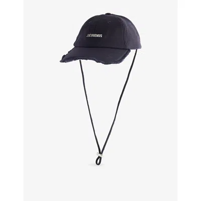 Jacquemus Womens Dark Navy La Casquette Artichaut Cotton Cap In Blue