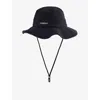 Jacquemus Womens Dark Navy Le Bob Artichaut Cotton Bucket Hat In Black